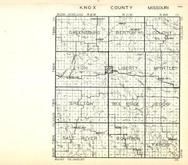 Knox County, Greensburg, Benton, Colony, Lyon, Liberty, Myrtle, Shelton, Bee Ridge, Missouri State Atlas 1940c